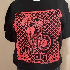 Sickpack California. Pura vida . Motorcycle T-Shirt Biker